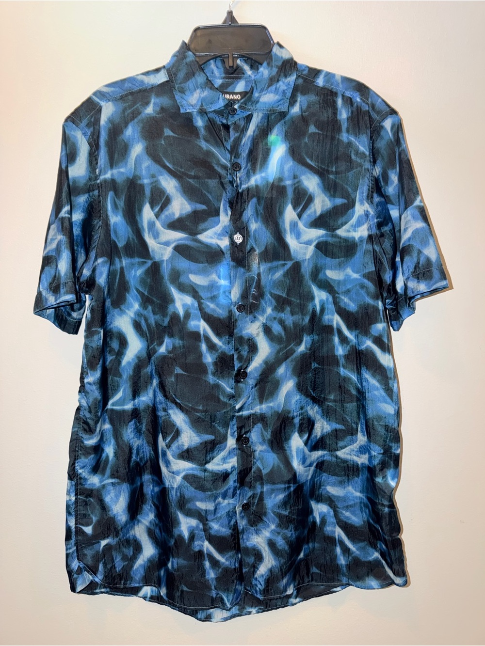 NWT Murano Slim Fit "Shape of Water" Collection Camp Shirt - Size Small